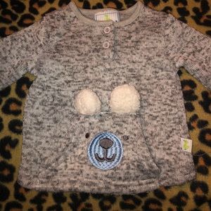 Fuzzy bear sweater!